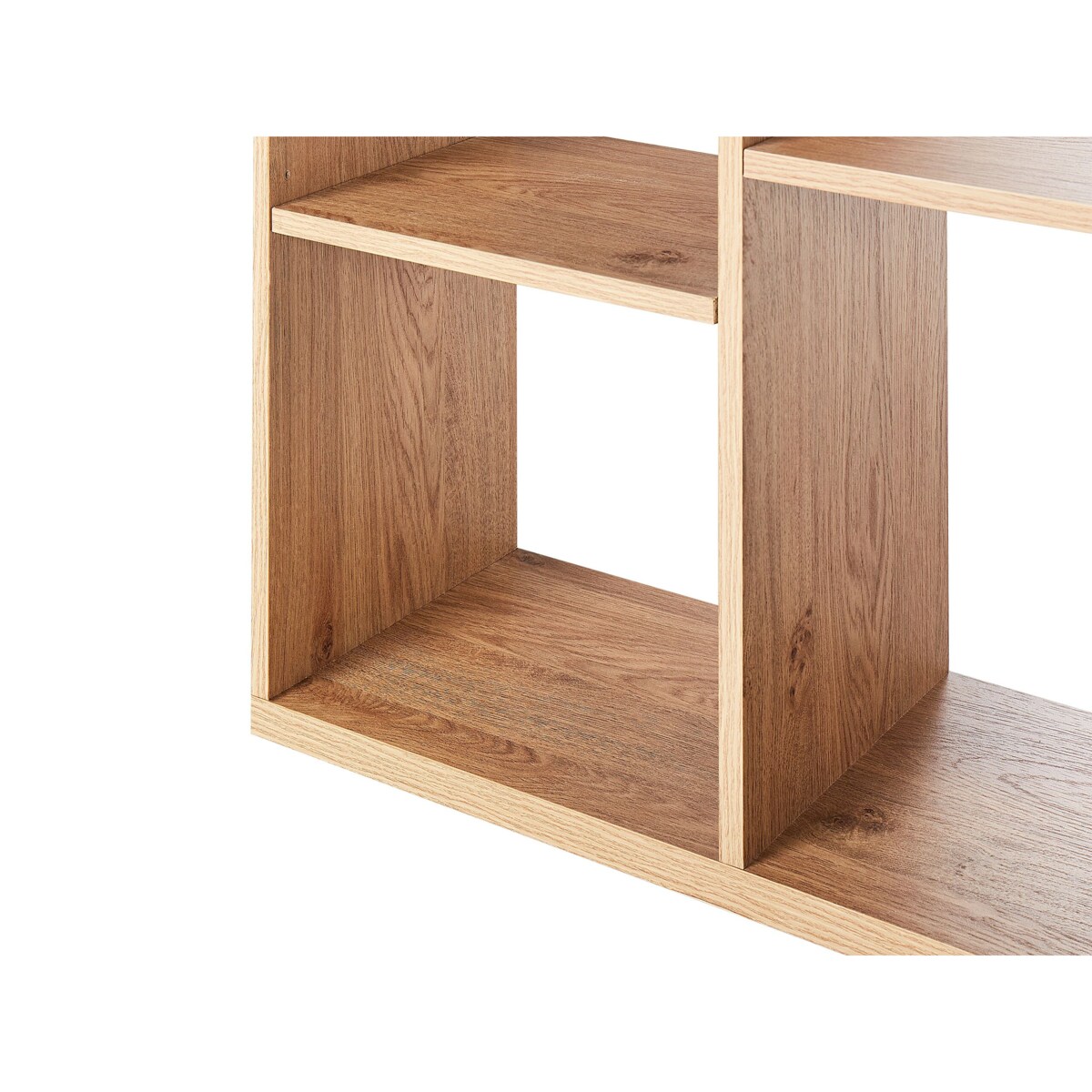 Regał jasne drewno z czarnym BANGOR