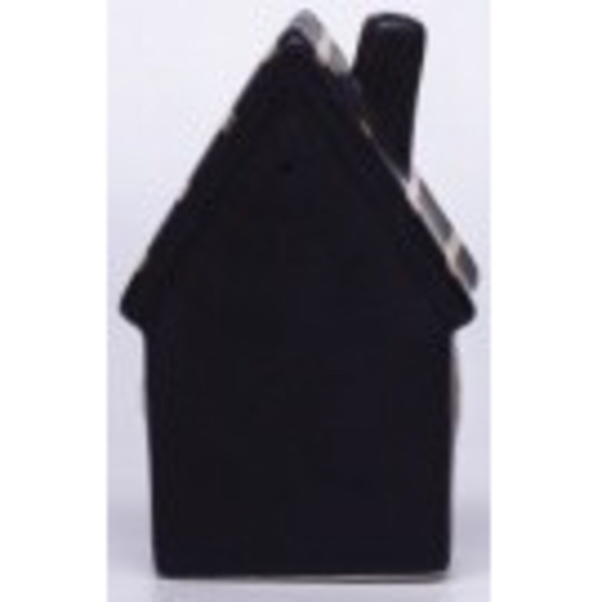 Dolomitowy czarny domek LED 19x12x6,5 cm JOUDA small