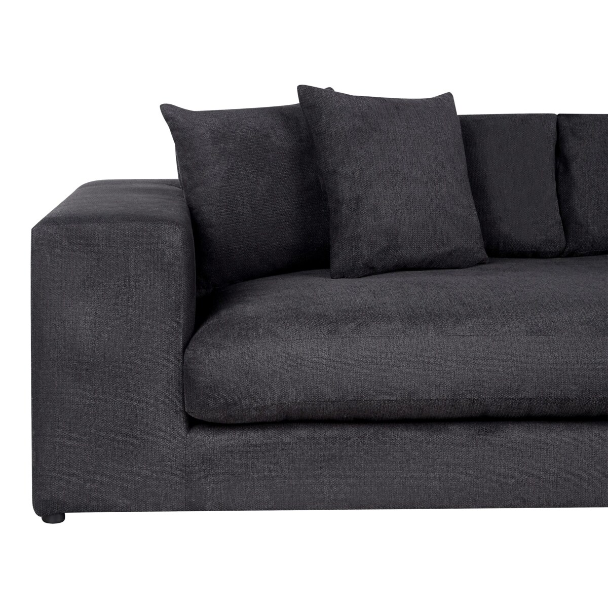 Sofa 3-osobowa czarna GLORVIKA