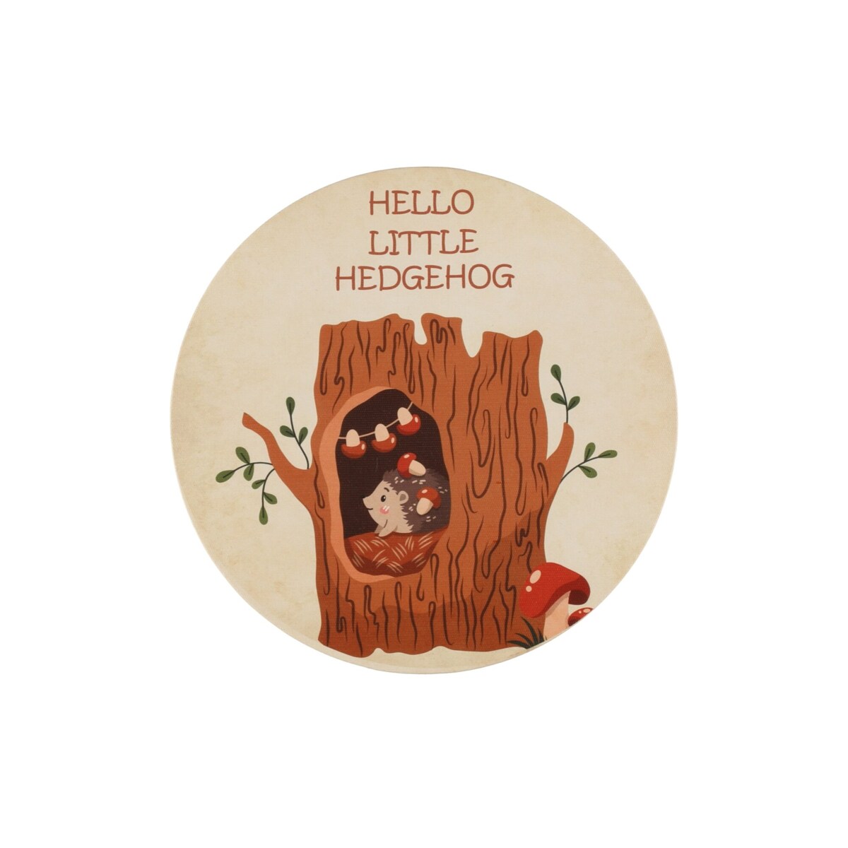 Okrągłe obrazki ze zwierzątkami do pokoju dziecięcego, 3 szt.