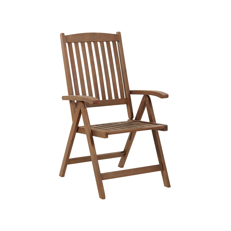 Zestaw ogrodowy dla 6 osób AMANTEA z parasolem Drewno akacjowe Czerwony