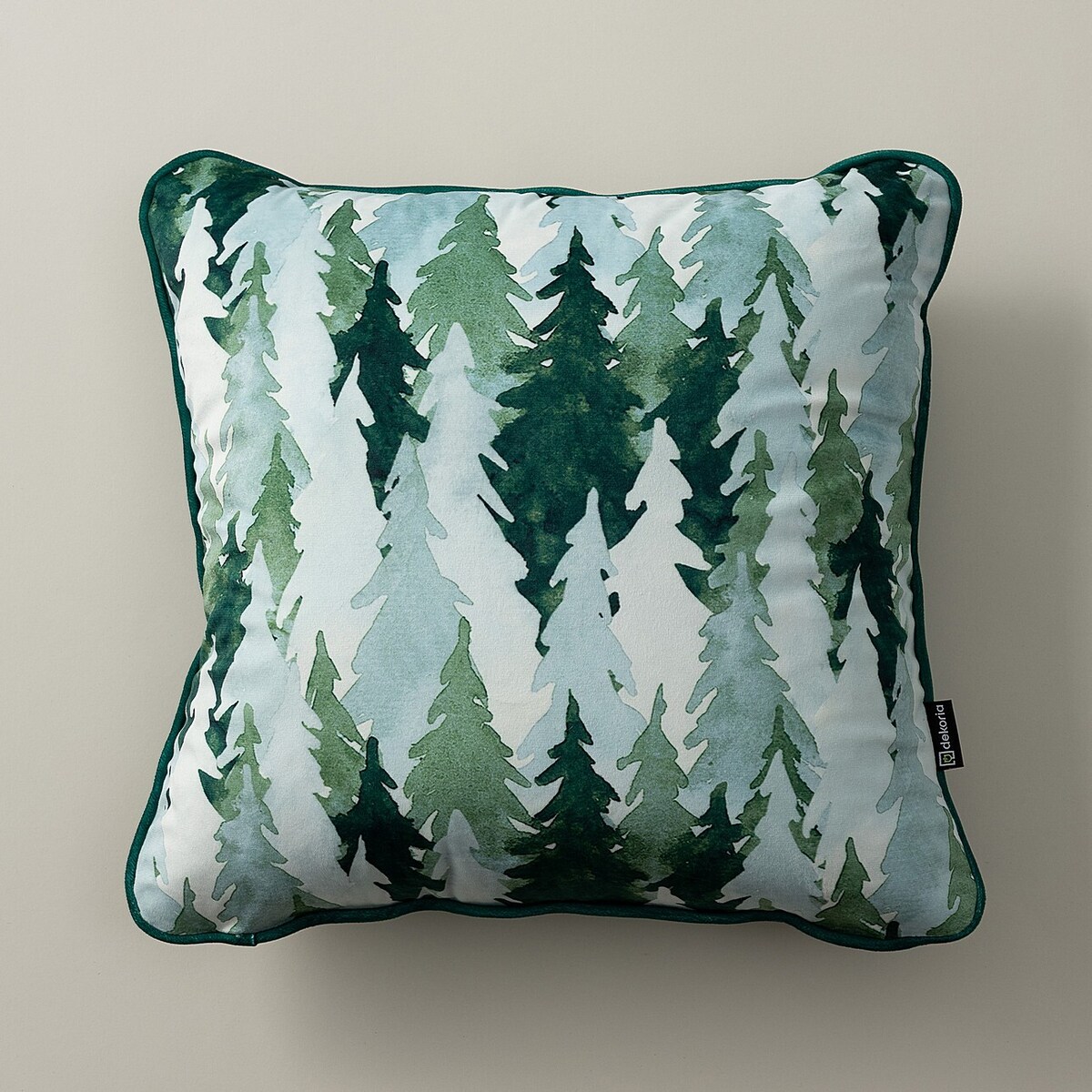 Poszewka na poduszkę Forest Depth 43x43 cm boże narodzenie, święta, świąteczne, zielony, 43 x 43cm