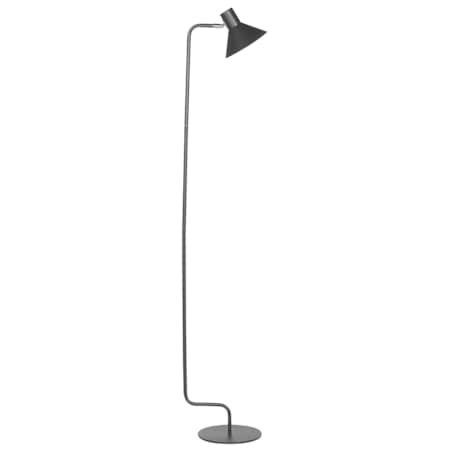 Lampa podłogowa regulowana metalowa czarna RIMAVA