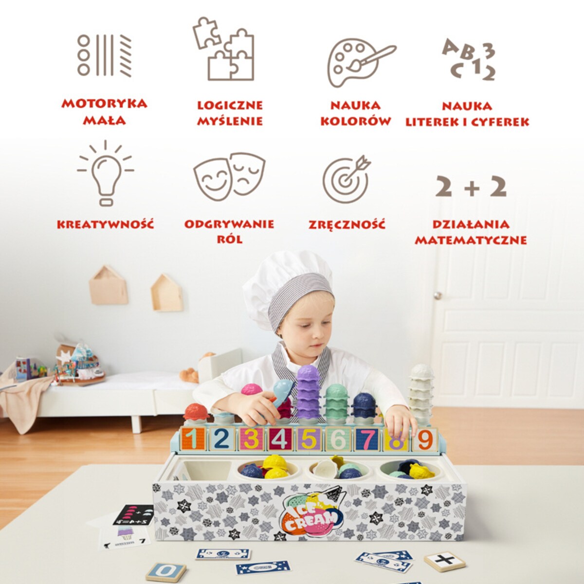 Lodziarnia - zabawka matematyczna dla dzieci 36 mies.+ Top Bright