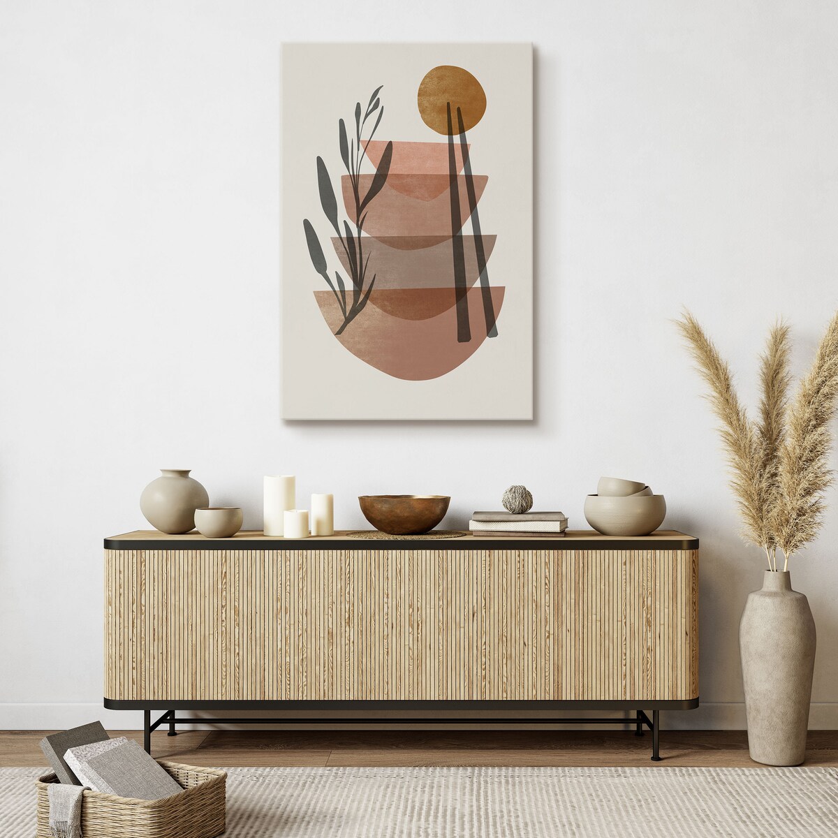 Obraz Abstrakcja Naczynia Japońskie 30x40cm