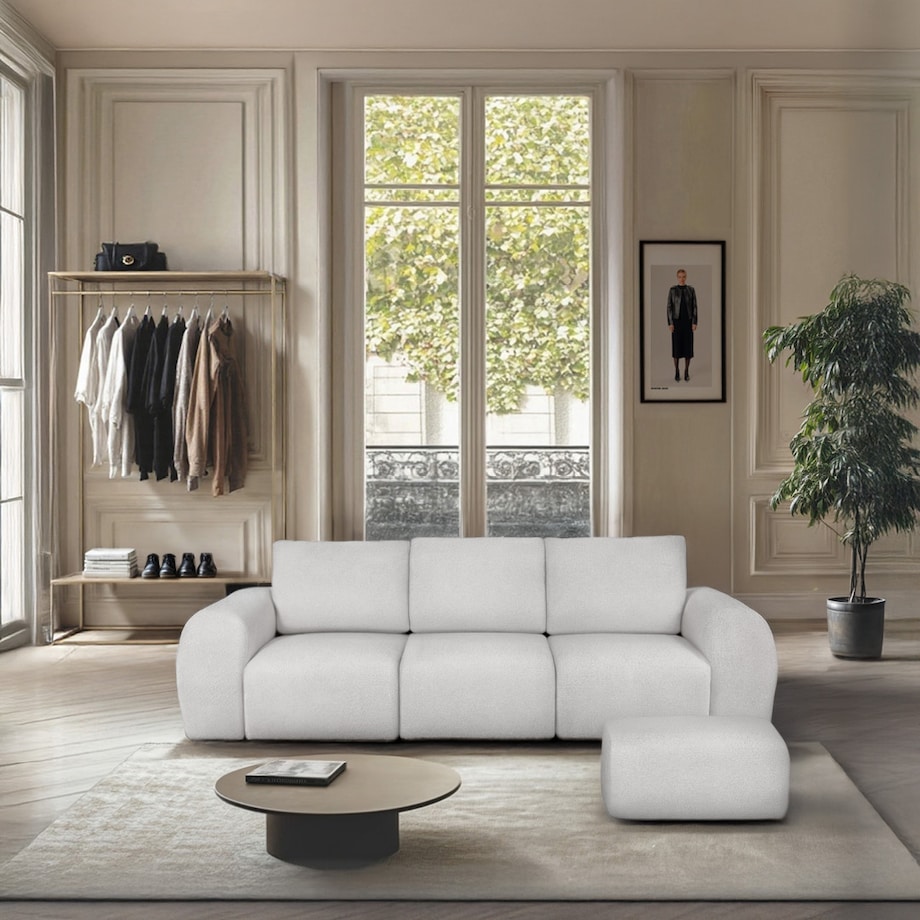 Mirel Sofa 3 osobowa szara