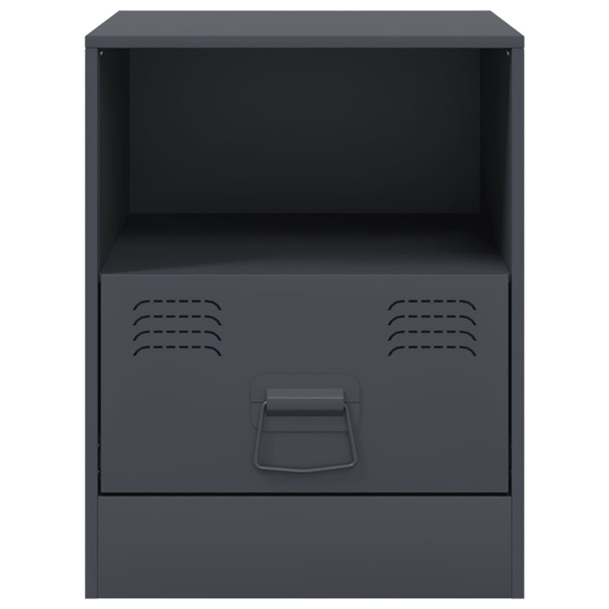 vidaXL Szafki nocne, 2 szt., antracytowe, 34,5x39x44 cm, stal