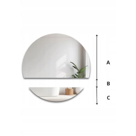 Lustro łazienkowe okrągłe w dwóch częściach - WIRO