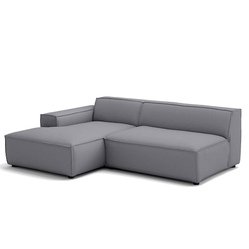 Narożnik lewy 4 osobowy Modularis - Szary Welur