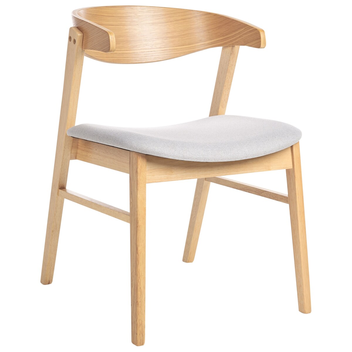 Zestaw 2 krzeseł do jadalni LILLY Drewno Jasnoszary