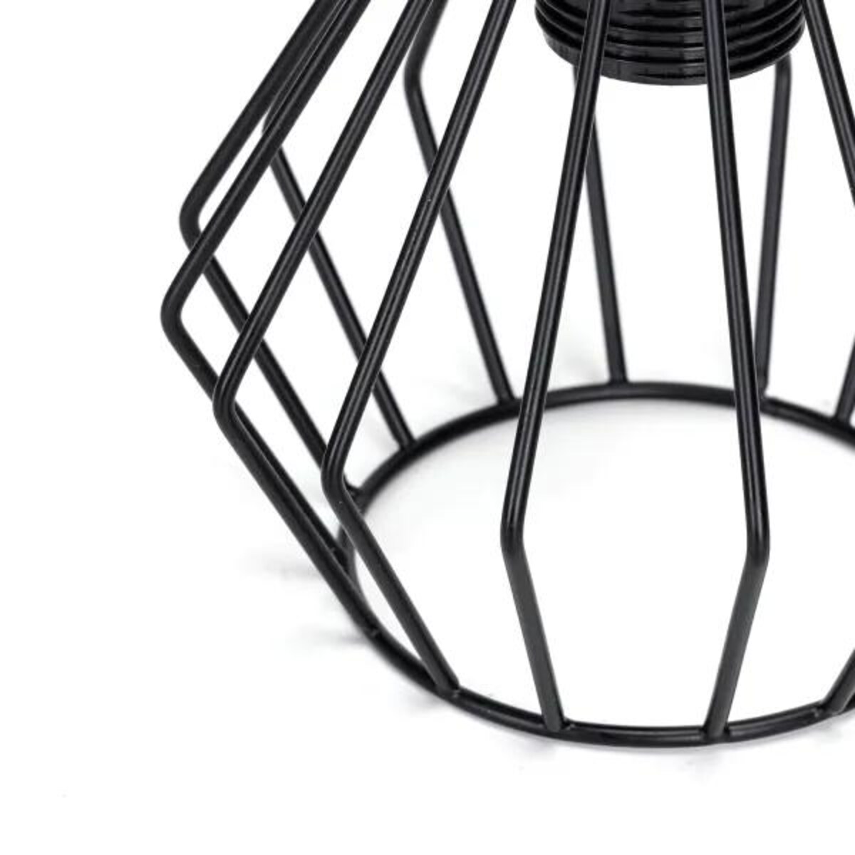 Kinkiet ścienny Diamond Cage lampa loftowa retro metalowa czarna