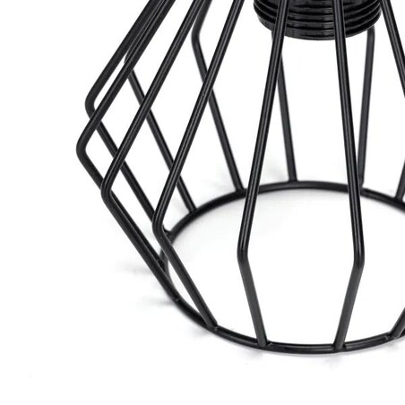 Kinkiet ścienny Diamond Cage lampa loftowa retro metalowa czarna