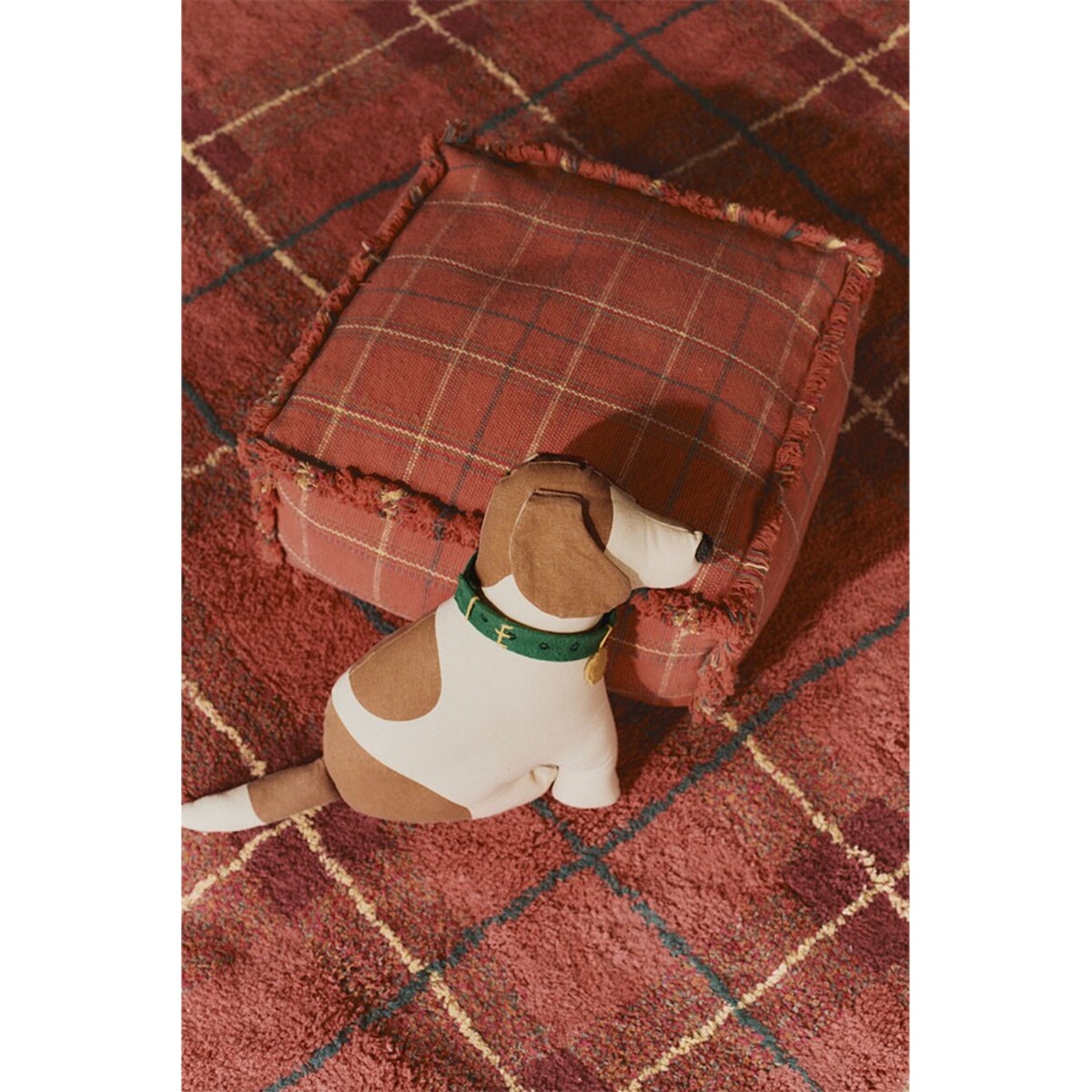 Dywan Tartan 90×120 cm Wouf Wouf – Vintage Red, Lorena Canals