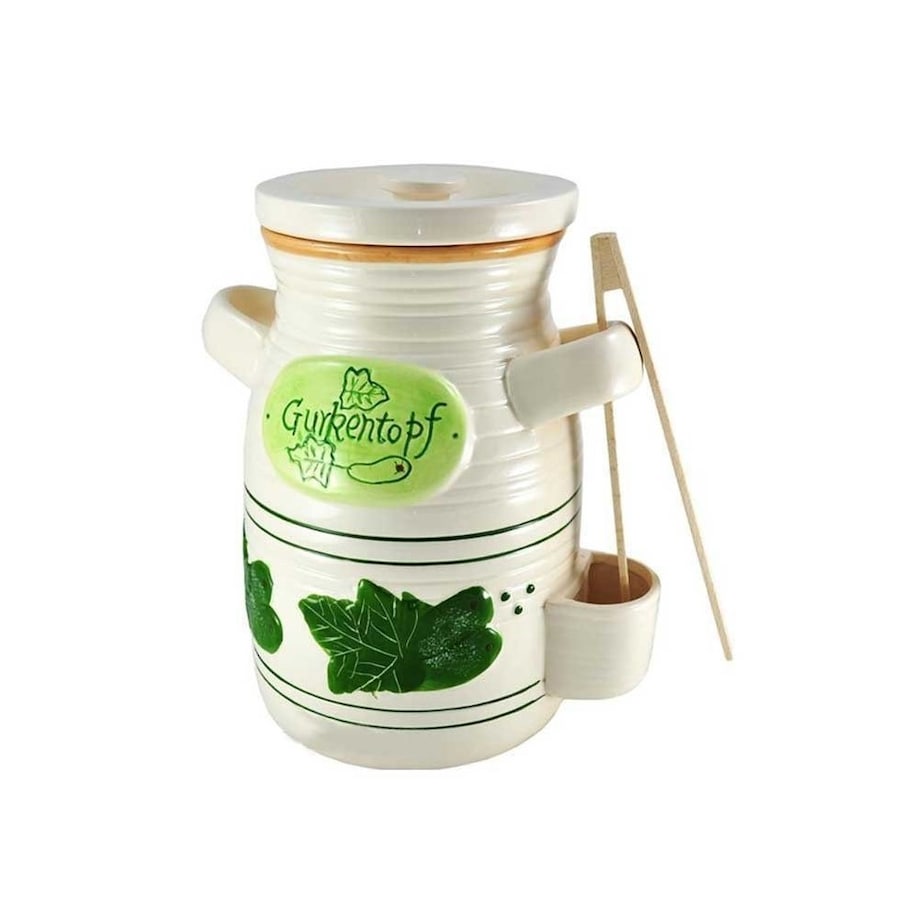 Alpenburg słój ceramiczny do ogórków 4l+ szczypce 8550