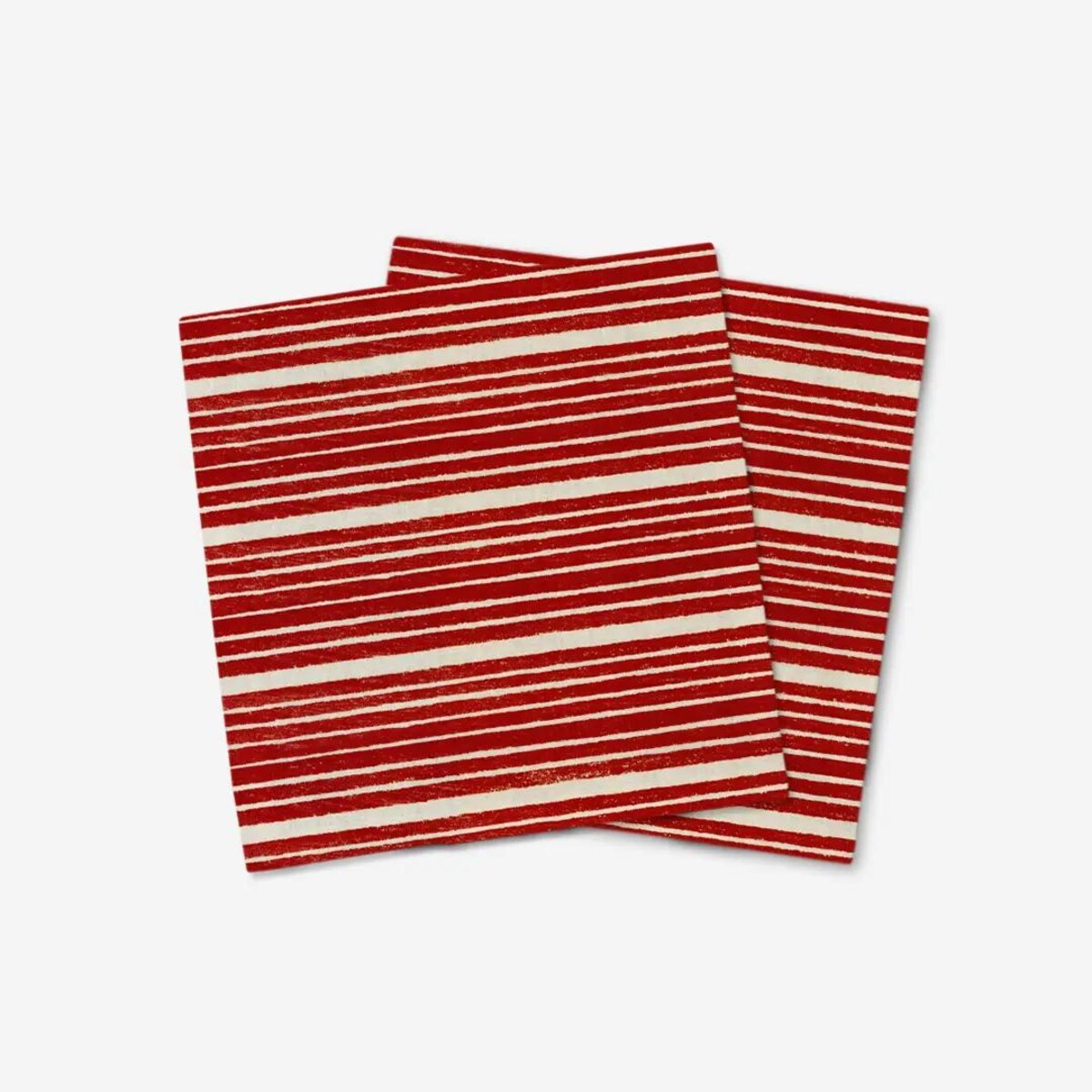 Serwetki świąteczne - czerwone paski (2szt.)
