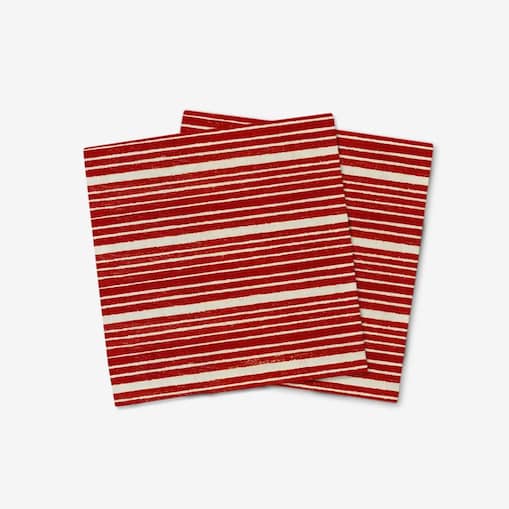 Serwetki świąteczne - czerwone paski (2szt.)
