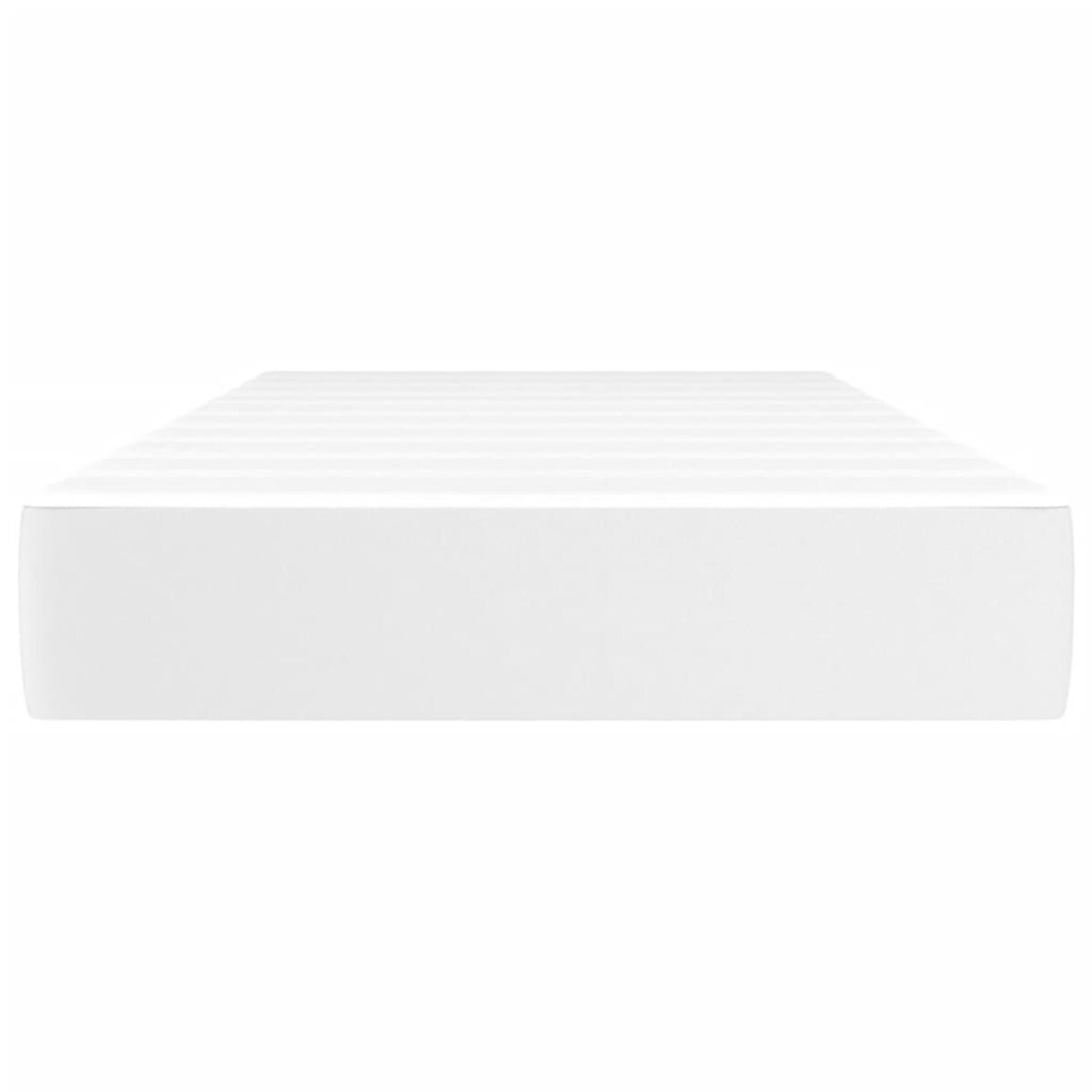 vidaXL Materac kieszeniowy, biały, 90x190x20 cm, sztuczna skóra