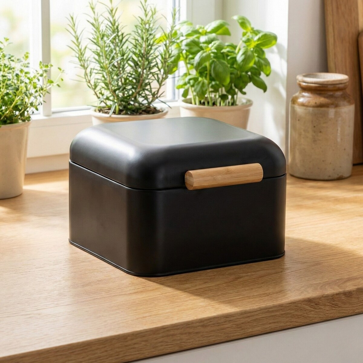 Chlebak metalowy ZELLER, 20 x 20 x 13 cm