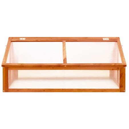 vidaXL Inspekt, brązowy, 114x80x50 cm, drewno jodłowe