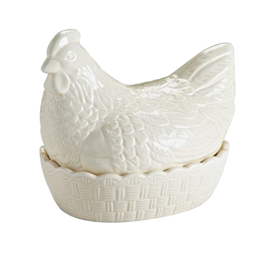 Kamionkowy pojemnik do przechowywania jaj Cream Hen Nest, 22 x 17 x 20 cm, Mason Cash