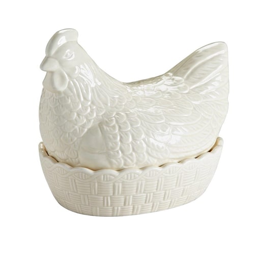 Kamionkowy pojemnik do przechowywania jaj Cream Hen Nest, 22 x 17 x 20 cm, Mason Cash