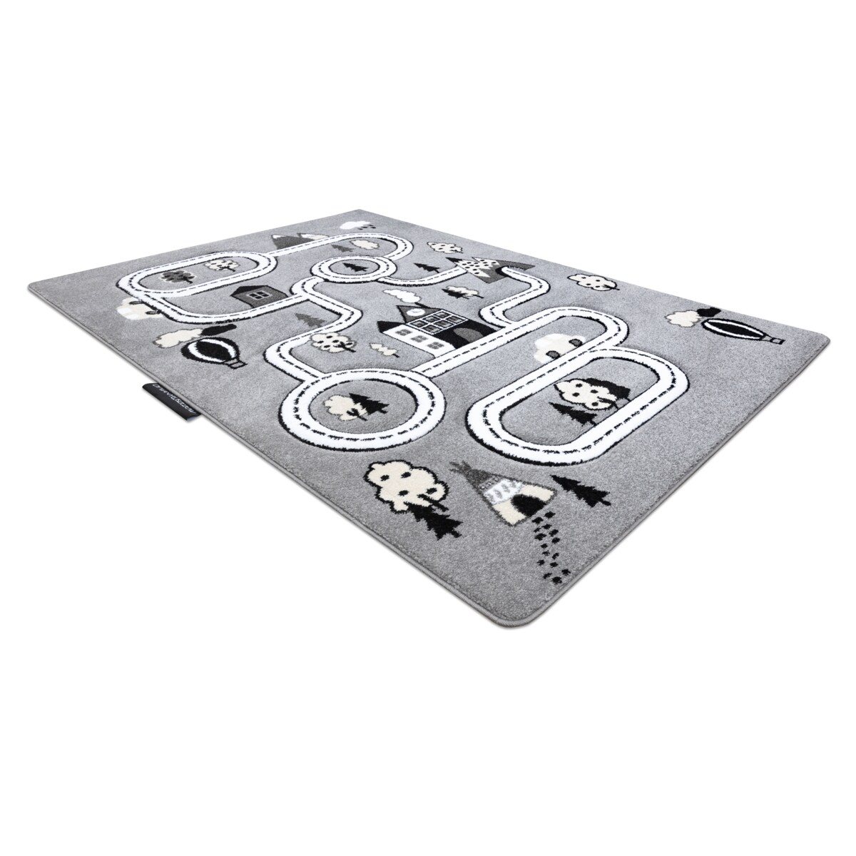 Dywan PETIT TOWN MIASTO ULICE szary 120x170 cm