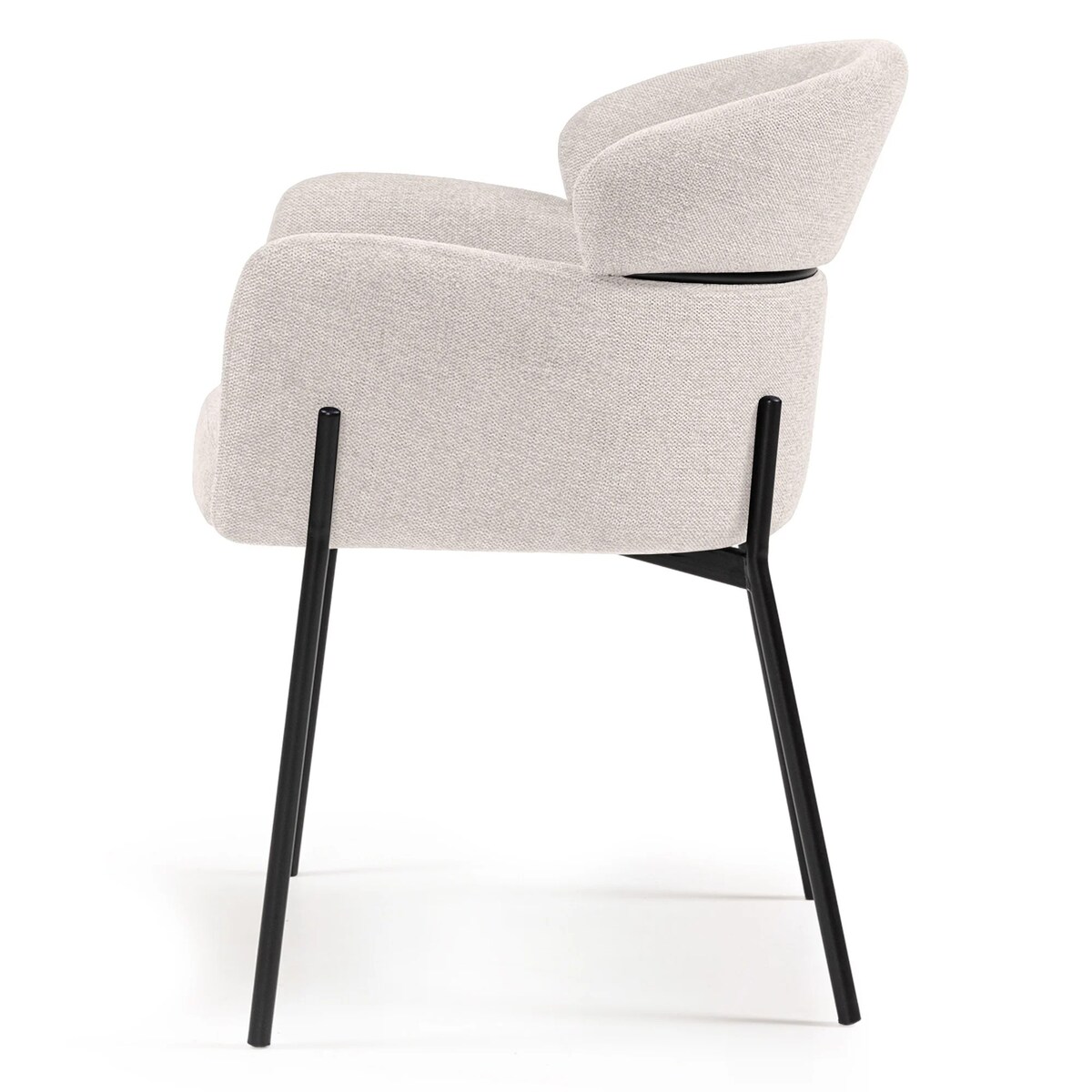 Krzesło z podłokietnikami beżowe Granada, kpl 2 szt.