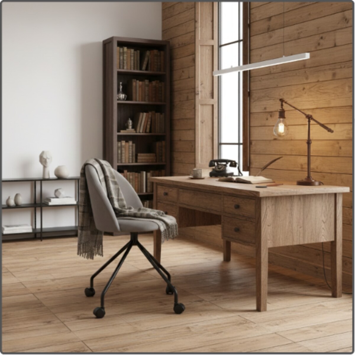 Fotel biurowy krzesło obrotowe do biurka ucznia gabinetu regulowane szare