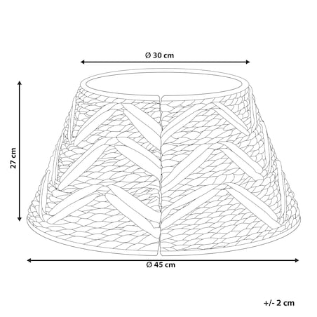 Osłonka pod choinkę FLATEYRI Hiacynt wodny Naturalny 45 cm
