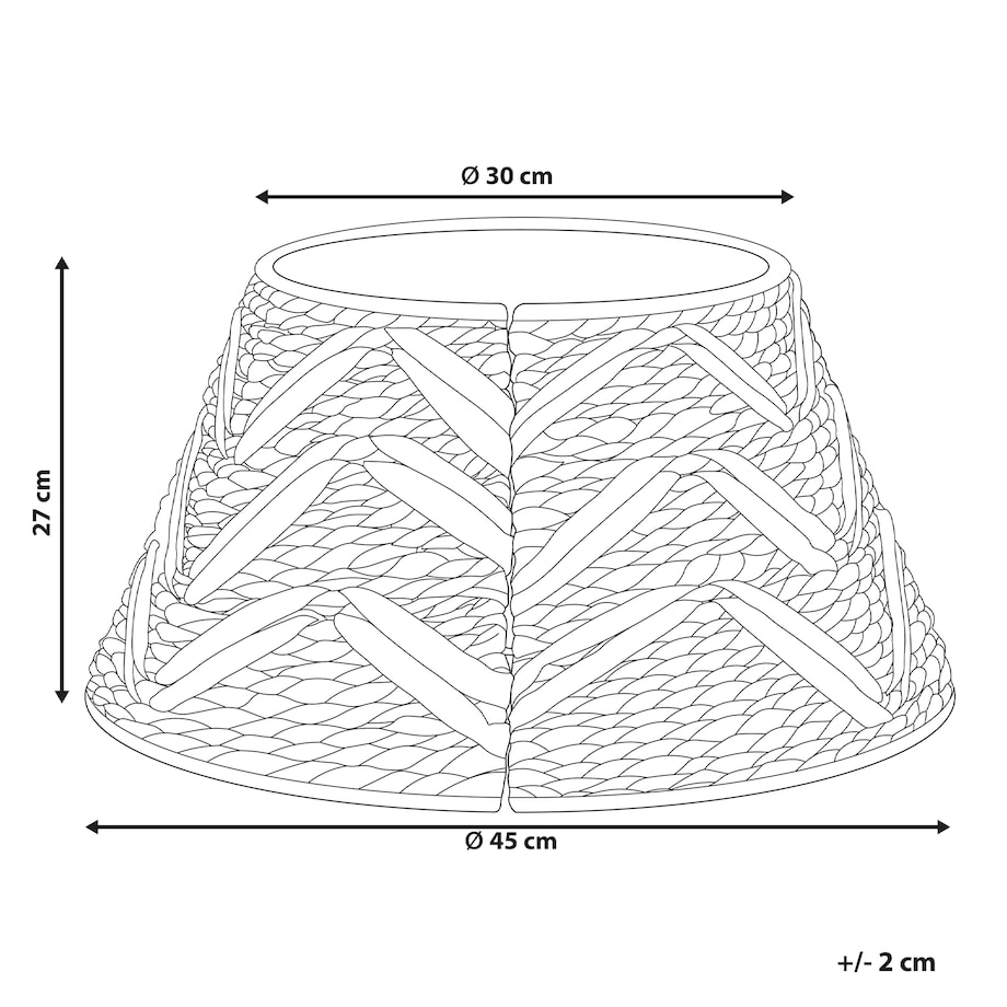 Osłonka pod choinkę FLATEYRI Hiacynt wodny Naturalny 45 cm