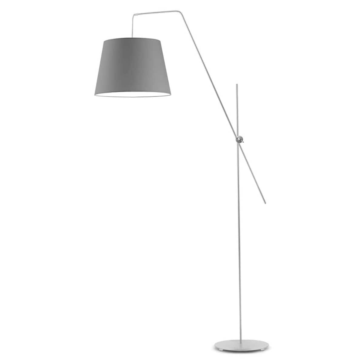 Lampa stojąca podłogowa przegubowa regulowana z abażurem stożek MODERN
