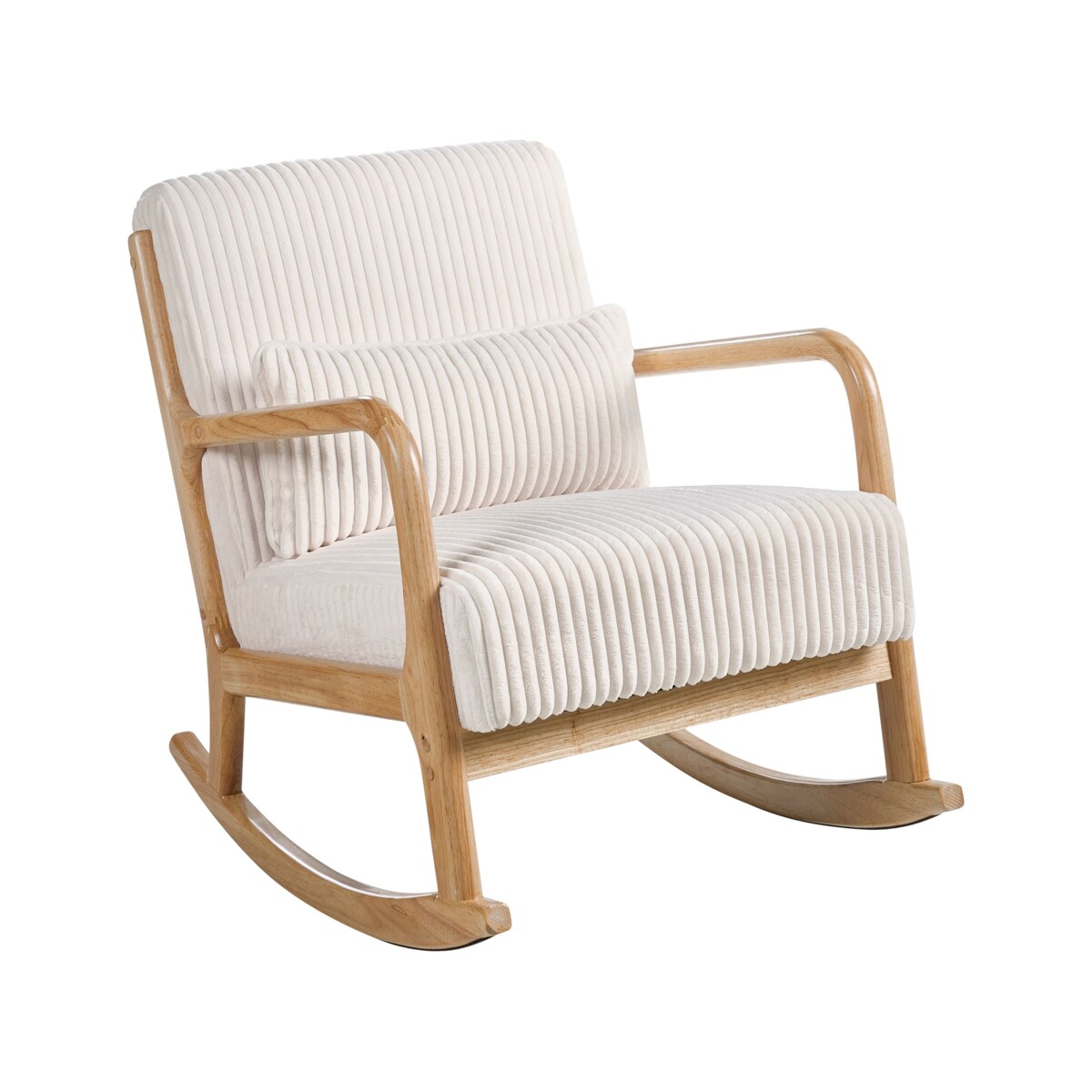 Fotel bujany SORSELE Sztruks Biały