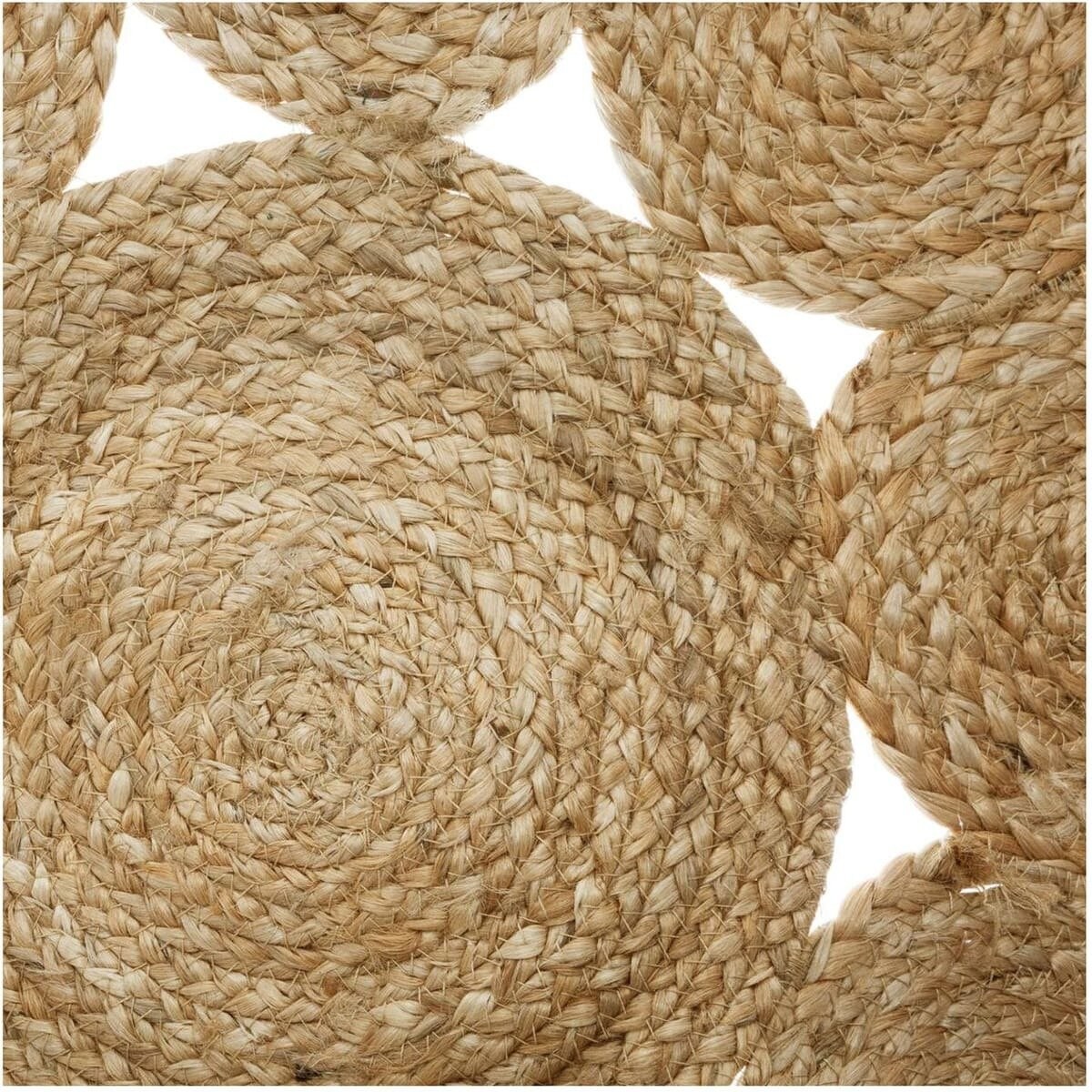 Dywan dekoracyjny z juty, Ø 80 cm, okrągły