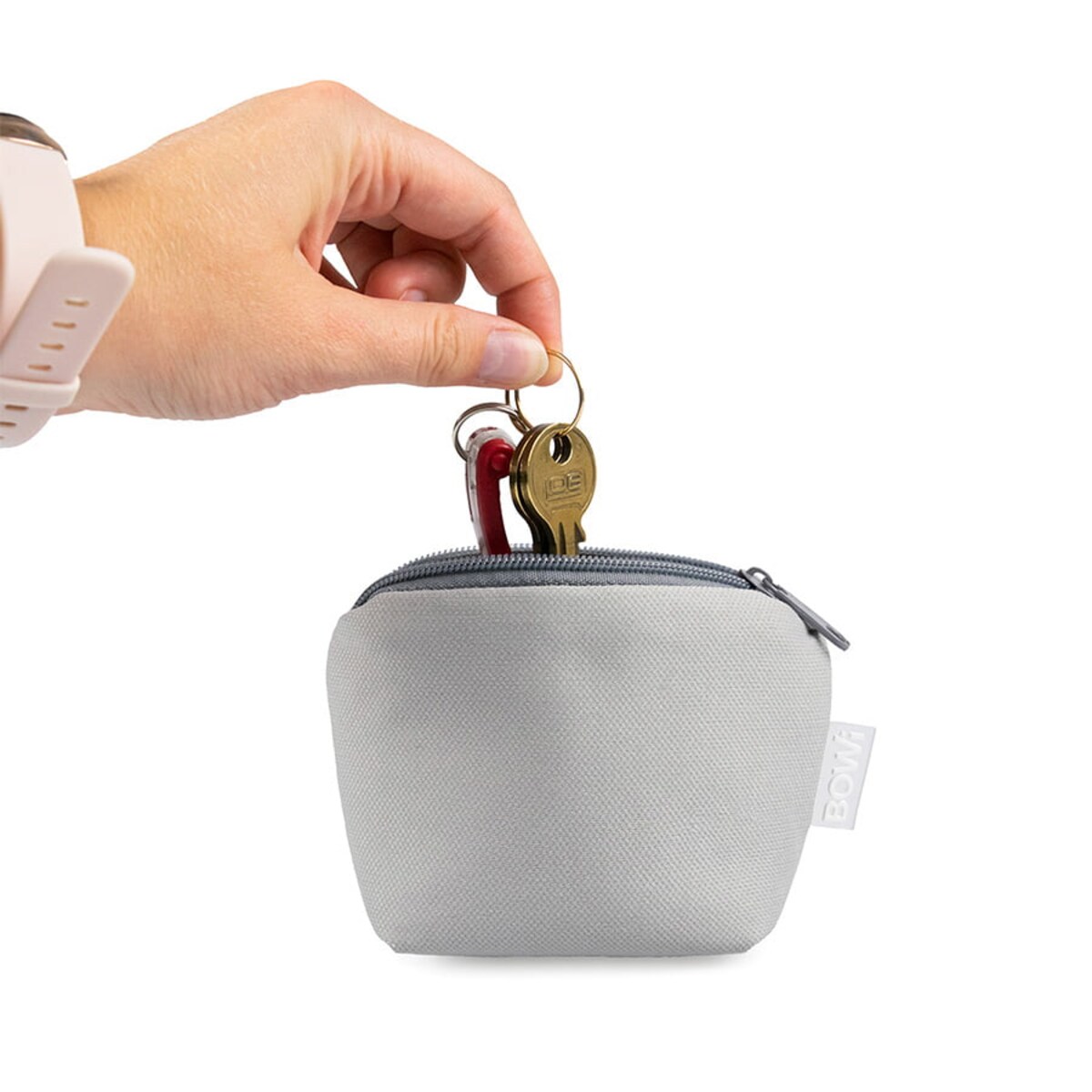 Organizer, etui w rozmiarze XS, kosmetyczka podróżna, wodoodporna, szara