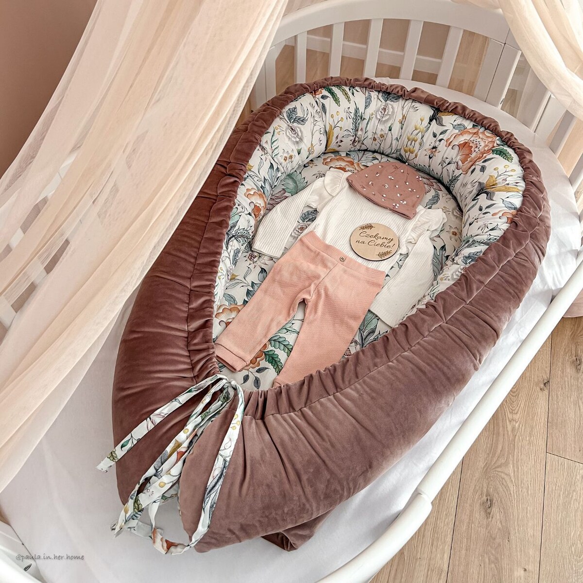 Kokon Velvet Nest Premium rose, 80x110cm