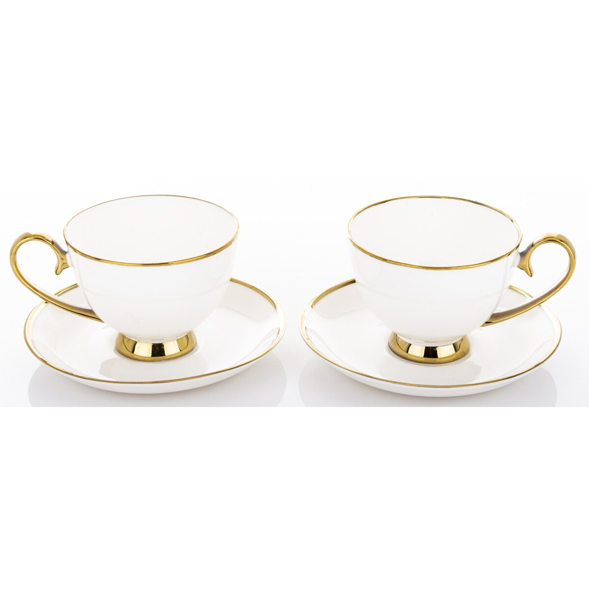 Komplet 2 filiżanek porcelanowych 250 ml ze spodeczkiem MARISCA