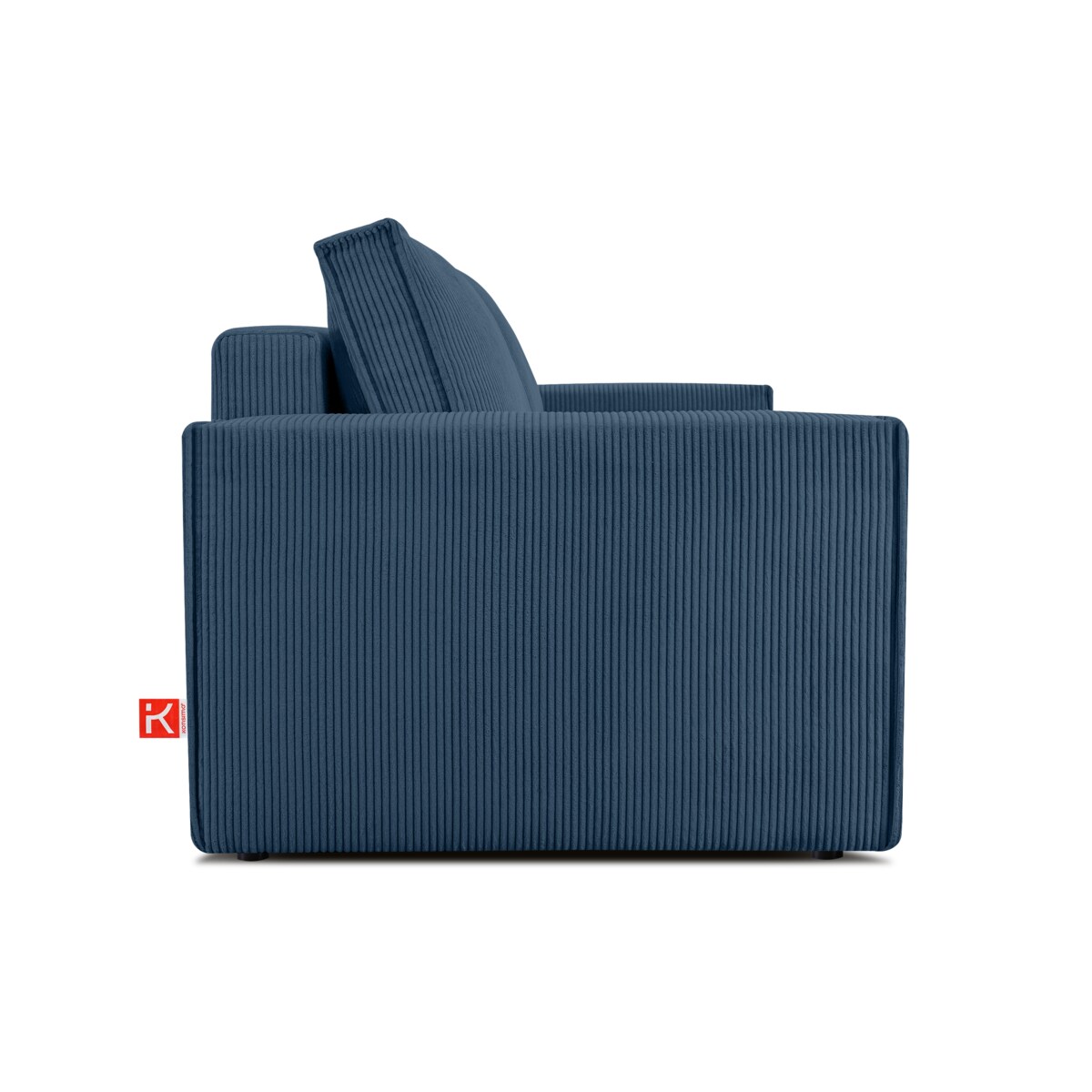 KONSIMO NAPI Sofa 3-osobowa z pojemnikiem na pościel, kolor granatowy