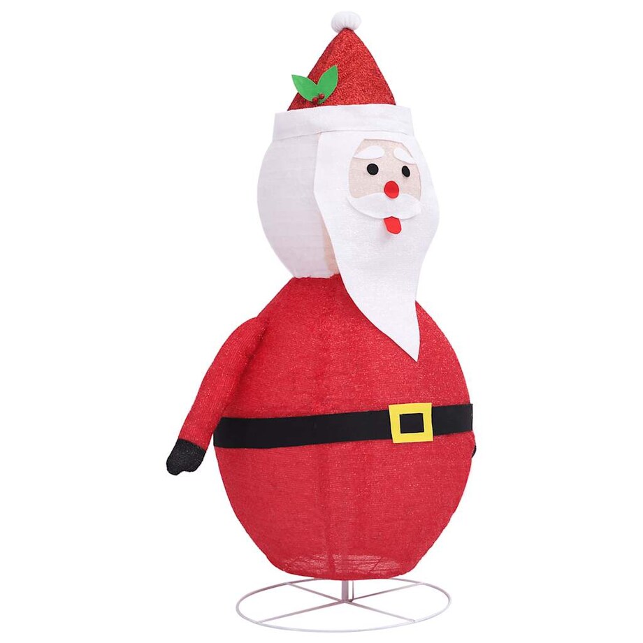 vidaXL Dekoracyjny Święty Mikołaj z LED, luksusowa tkanina, 60 cm