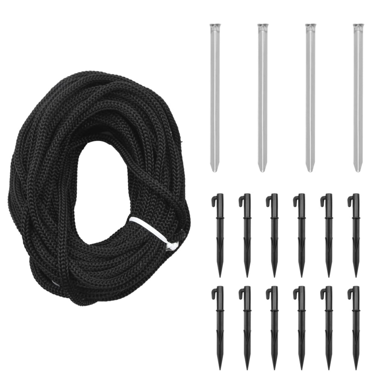 vidaXL Choinka z kołkiem gruntowym, 732 zimne białe LED, 500 cm