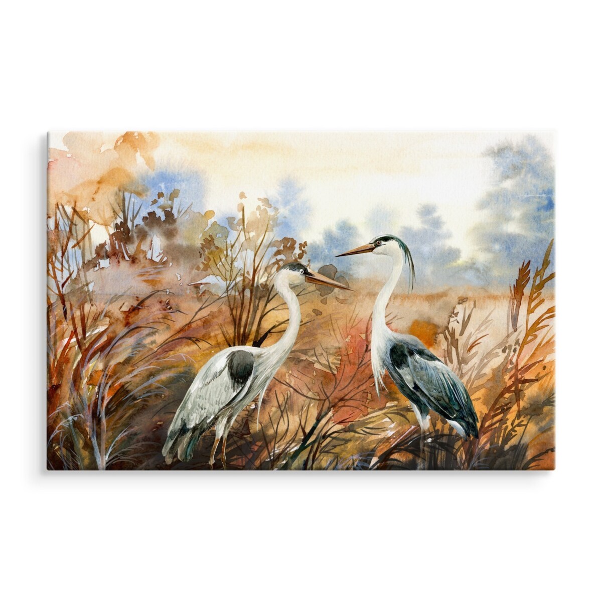 Obraz canvas żurawie w stylu vintage 120x80cm