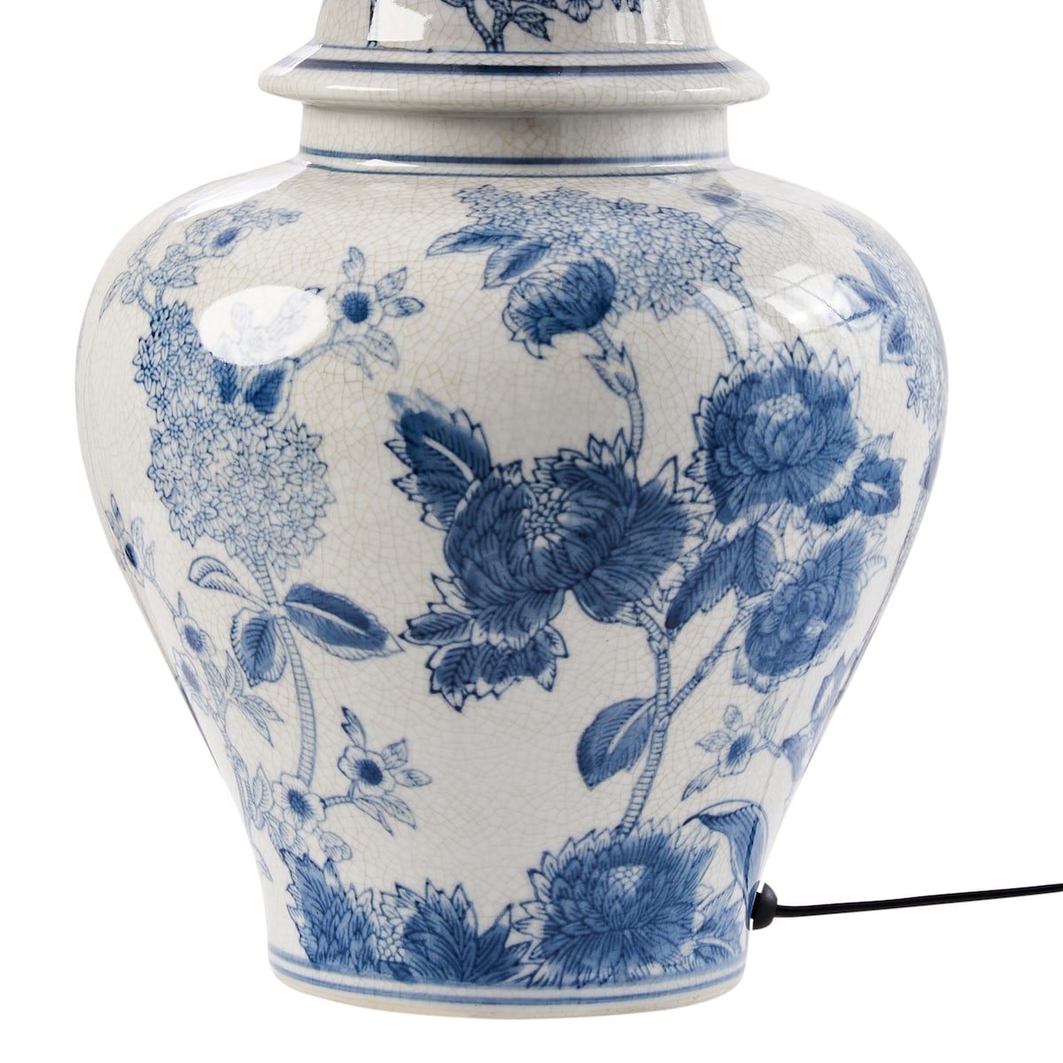 Lampa stołowa SORRAIA Porcelana Biały/ niebieski