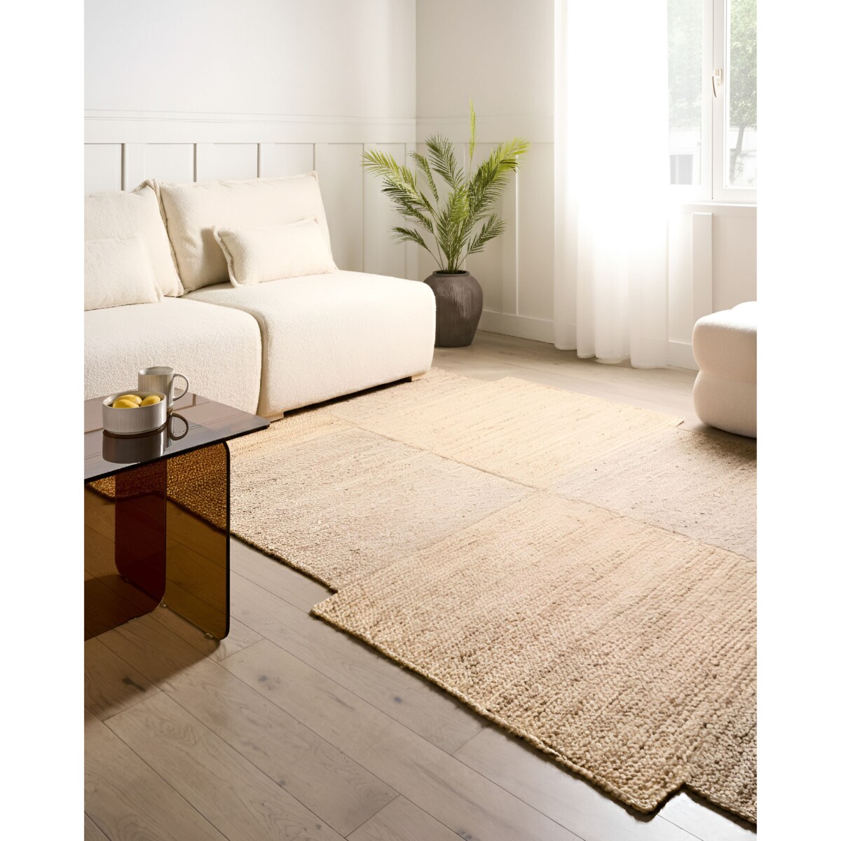 Dywan SANGLI Beżowy 200 x 300 cm Juta