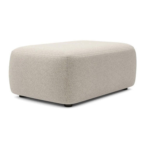 Pufa prostokątna BELLA kremowa