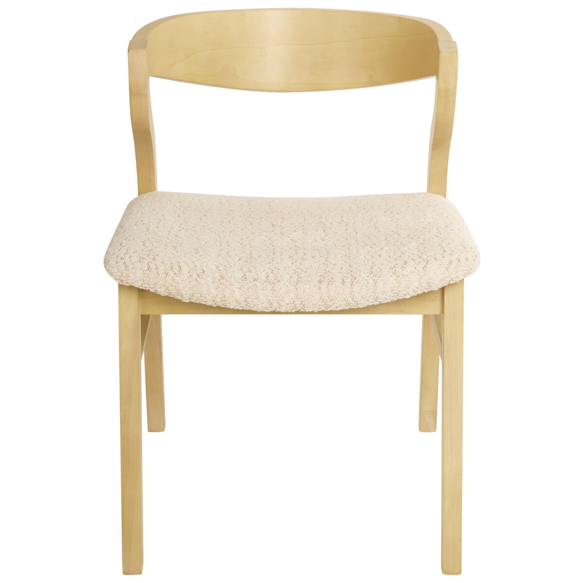 Krzesło do jadalni Zestaw 2 Jasnobeżowy MAROA