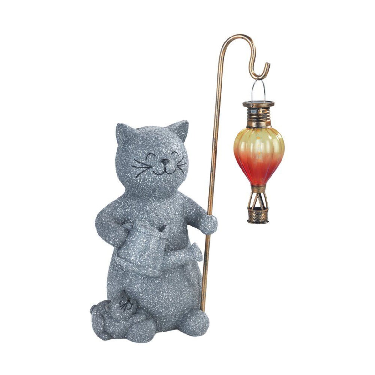 Lampa solarna kot z świecącym balonem LED, 26,5 x 16 cm