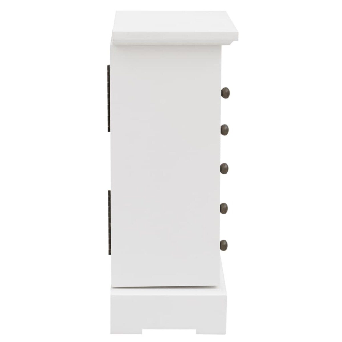 vidaXL Szafka na biżuterię z lustrem, MDF, 25 x 13,5 x 34 cm