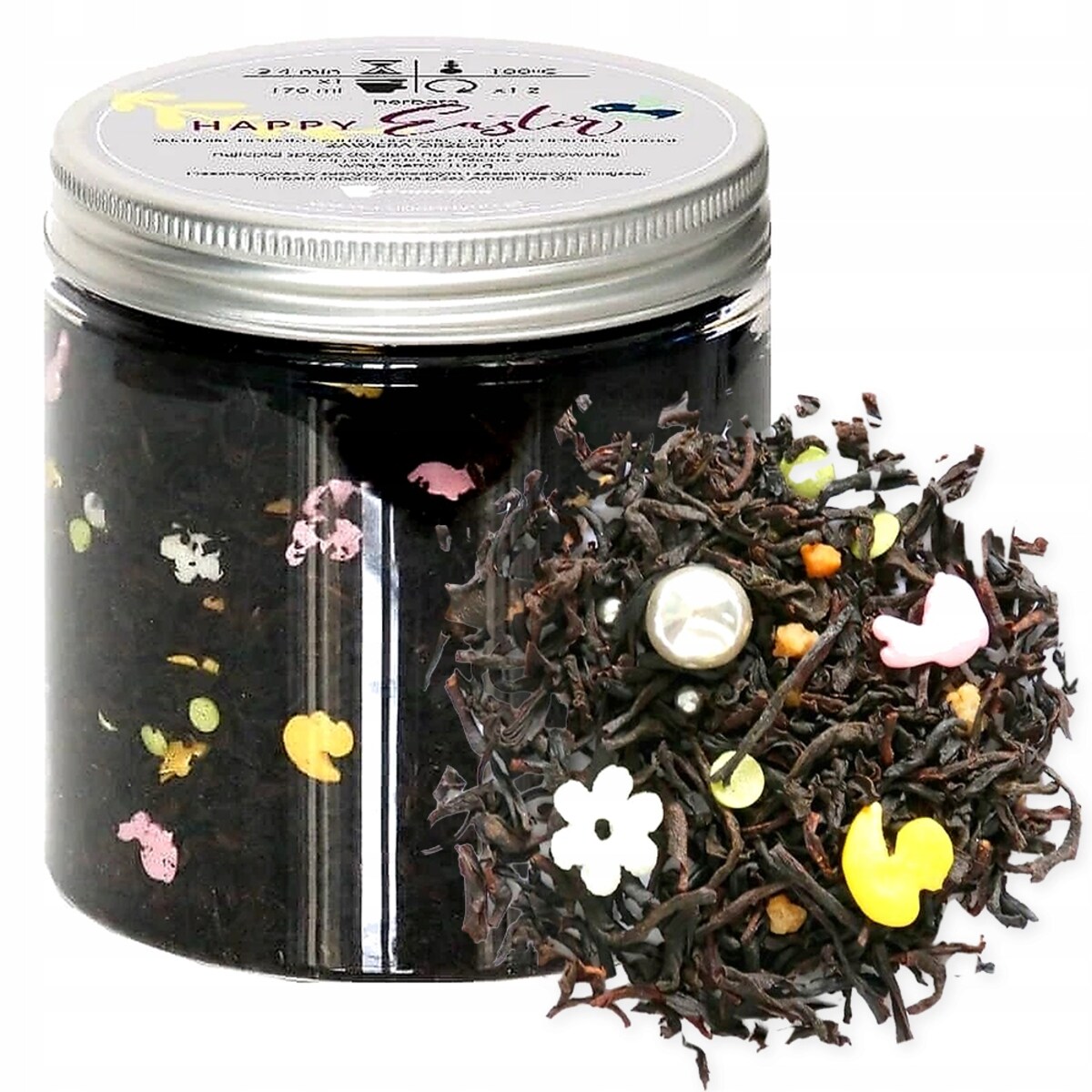 Herbata czarna sypana liściasta HAPPY EASTER prezent upominek na Wielkanoc Zajączka dla kobiety faceta