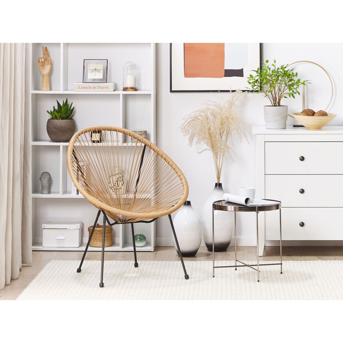 Krzesło z technorattanu naturalne ACAPULCO II