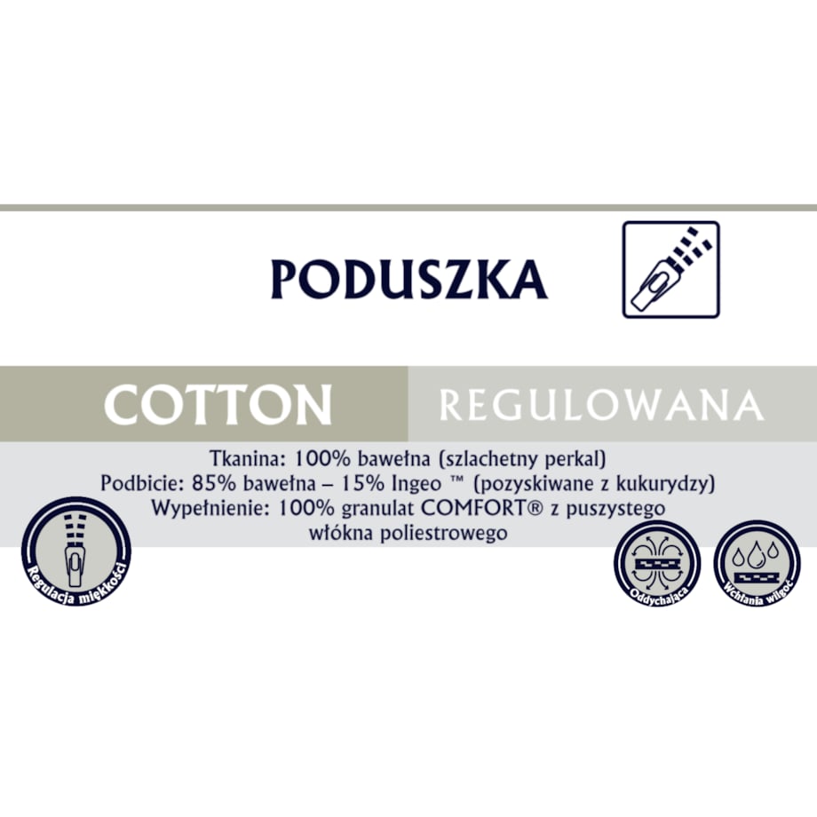 Poduszka regulowana 70x80 COTTON Senna Home
