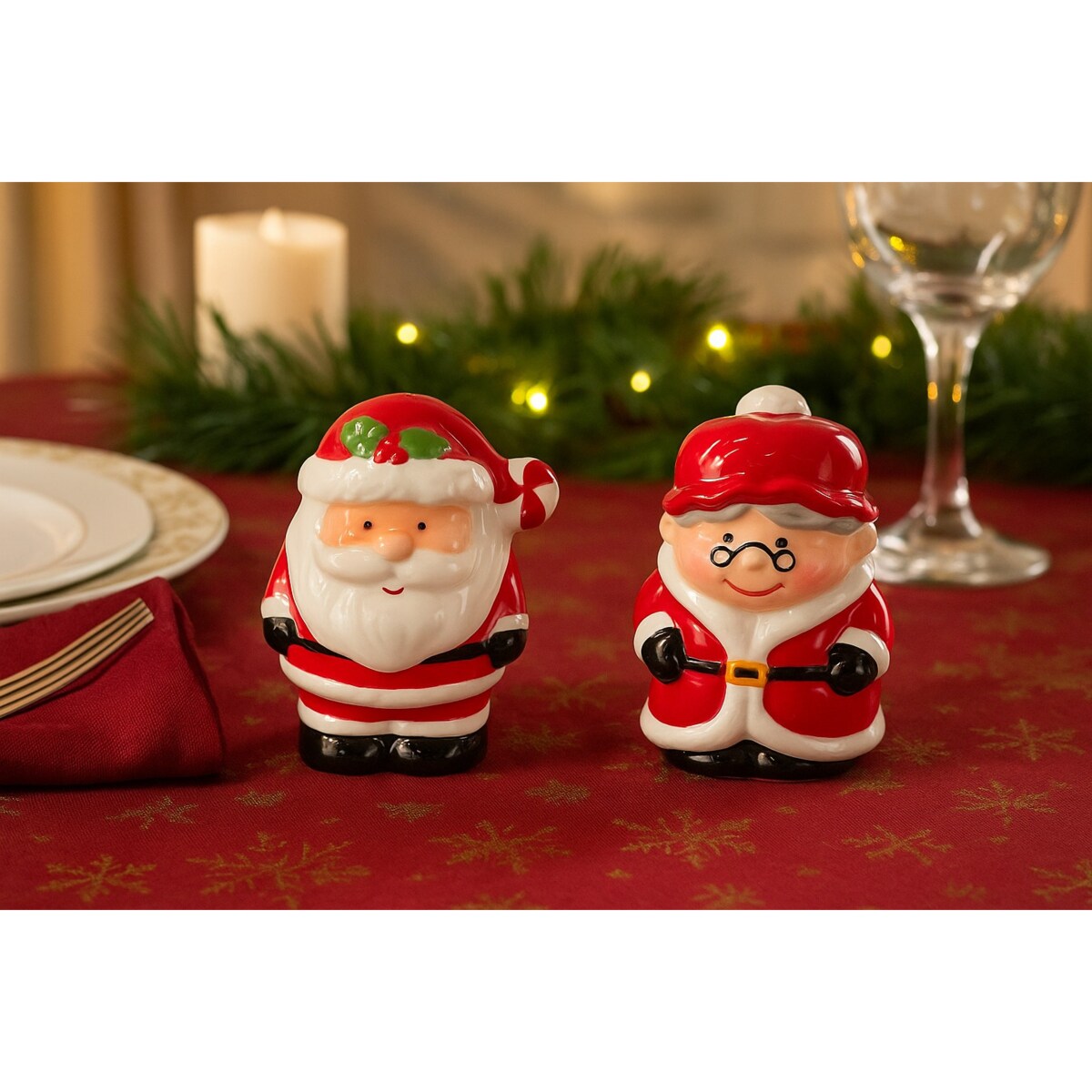 Świąteczny zestaw do przypraw, Mikołaj i żona Mikołaja